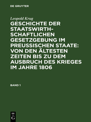 cover image of Leopold Krug